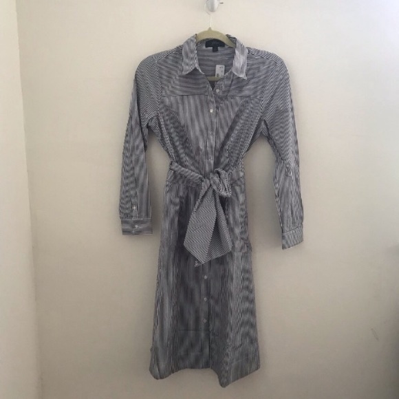 J.crew Striped A-Line dress Size 2 - Picture 2 of 4